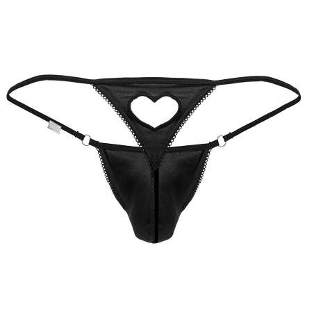 String avec coeur SJORG Noir