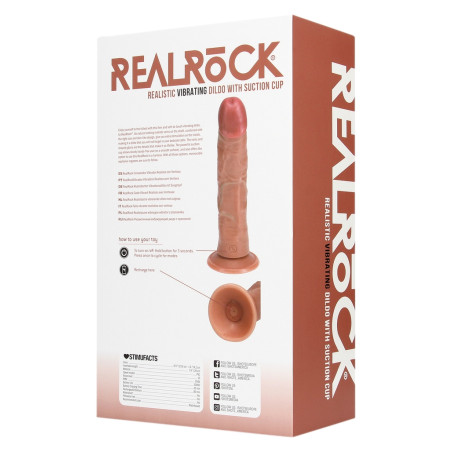 Gode vibrant réaliste CURVED Latino 20 cm de RealRock