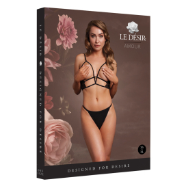 Soutien-gorge Triangle Ouvert CHARMA Noir 2