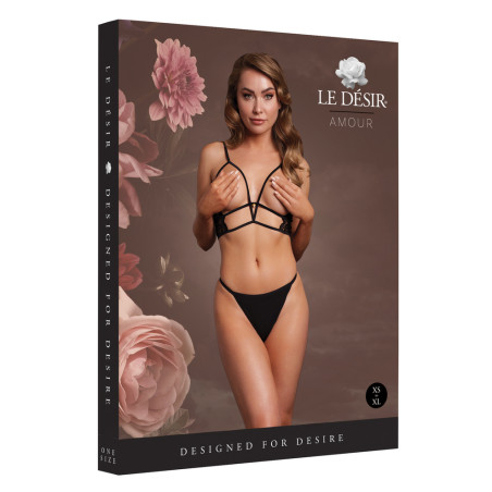 Soutien-gorge Triangle Ouvert CHARMA Noir