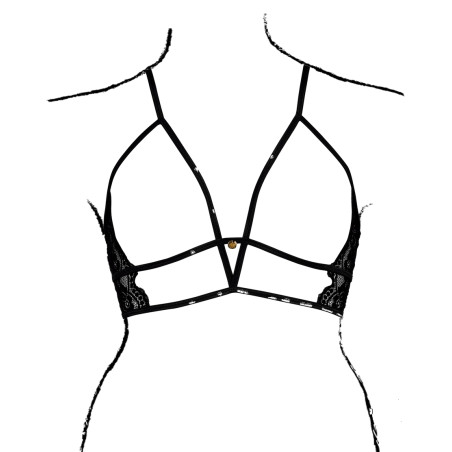Soutien-gorge Triangle Ouvert CHARMA Noir