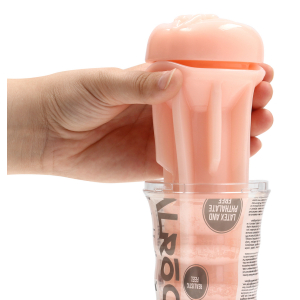 Masturbateur avec entrée Vulve EASY RIDER Rose de RealRock