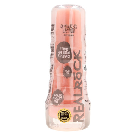 Masturbateur avec entrée Vulve EASY RIDER Rose de RealRock