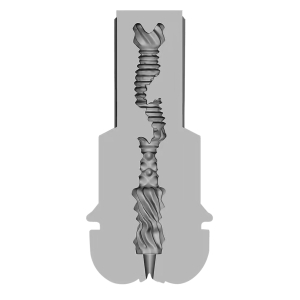 Masturbateur transparent EASY RIDER Entrée Vulve de RealRock