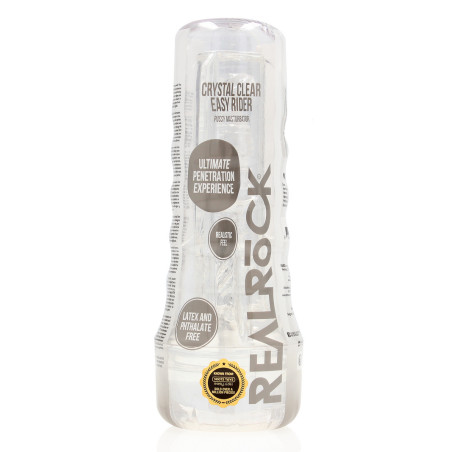 Masturbateur transparent EASY RIDER Entrée Vulve de RealRock