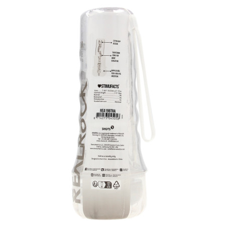 Masturbateur transparent EASY RIDER Entrée Vulve de RealRock