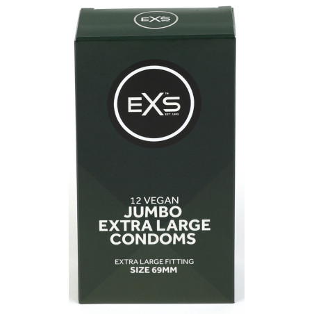 Préservatifs XXL JUMBO de EXS 69mm | Boîte de 12