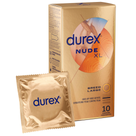 Préservatifs NUDE XL de DUREX 60mm | Boîte de 10