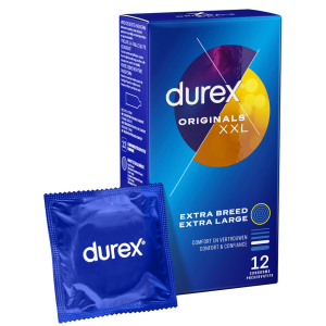 Préservatifs ORIGINALS XXL de DUREX 60mm | Boîte de 12