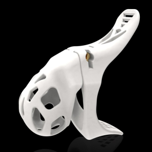 Cage de chasteté KOMPLIT Blanche 8 x 3.5 cm