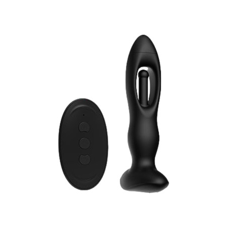 Stimulateur Prostatique Vibrant SLAPSLUP 13 x 3.6cm Noir