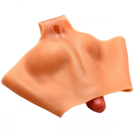 Boxer Prothèse Faux Pénis et Fessier MISTER DICK 18cm Chair