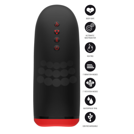 Masturbateur Vibrant rotatif BEADED TONGUE de FusionX