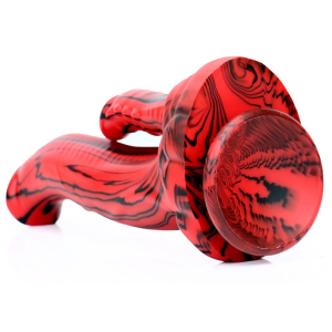 Double Gode DOBHORSE 18 x 7cm Rouge et Noir