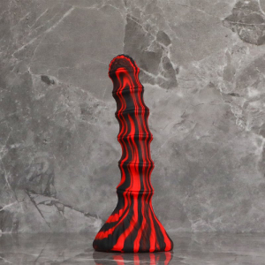 Gode Monster ACCORDIO L 20 x 4.7cm Rouge et Noir