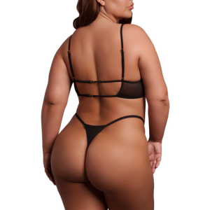 Soutien-Gorge Transparent Grande Taille BRAVIA Noir