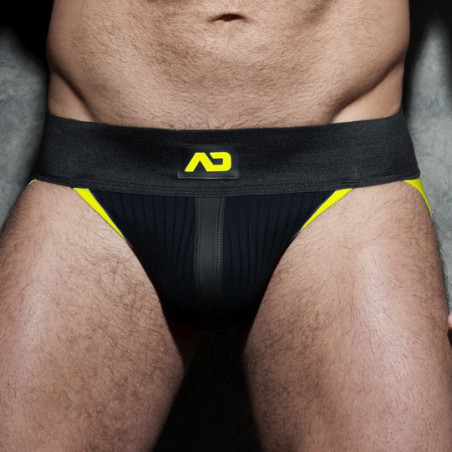 Jockstrap RIB AD Fetish noir et jaune