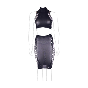 Ensemble 2 Pièces Grande Taille KALA Noir