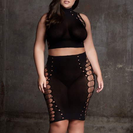 Ensemble 2 Pièces Grande Taille KALA Noir