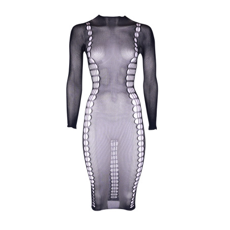 Robe Longue à Col Roulé CARME Noir