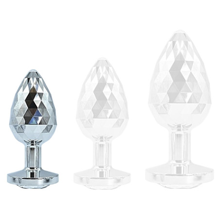 Plug Bijou IKONIK DIAMOND S 6 x 2.7cm Argent