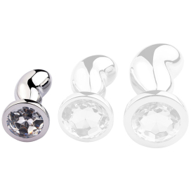 Plug Bijou BEAN SILVER S 6 x 2.3cm
