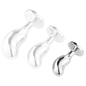 Plug Bijou BEAN SILVER S 6 x 2.3cm