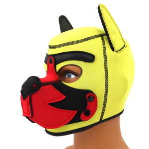 Cagoule PUPPY FOX Jaune et rouge en Néoprène