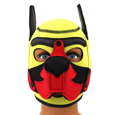 Cagoule PUPPY FOX Jaune et rouge en Néoprène
