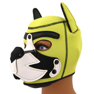 Cagoule PUPPY FOX Jaune et Blanche en Néoprène