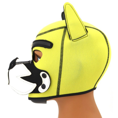 Cagoule PUPPY FOX Jaune et Blanche en Néoprène
