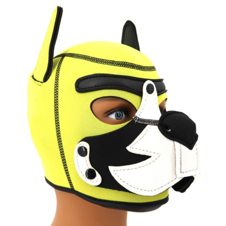 Cagoule PUPPY FOX Jaune et Blanche en Néoprène