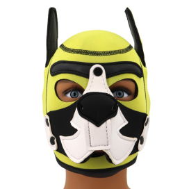Cagoule PUPPY FOX Jaune et Blanche en Néoprène 2