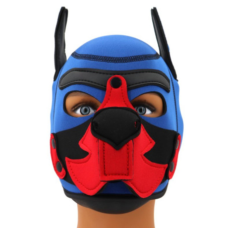 Cagoule PUPPY FOX Bleue et Rouge en Néoprène