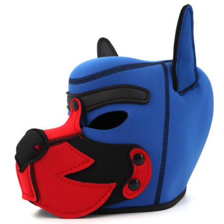 Cagoule PUPPY FOX Bleue et Rouge en Néoprène
