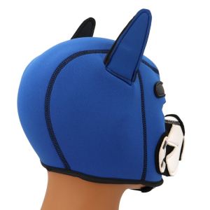 Cagoule PUPPY FOX Bleue et blanche de Kinky Puppy