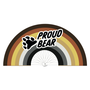 Éventail Géant PROUD BEAR 64cm