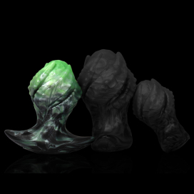 Plug anal BULLUK M Vert - Forme Monstre 7.5 cm  2