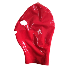 Cagoule en latex HOODEYES Rouge de LateXcite 2