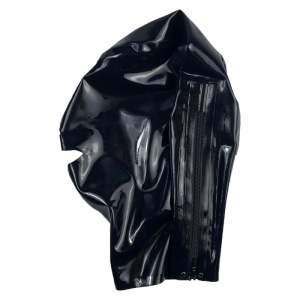 Cagoule en latex RUHOOD Noire de LateXcite