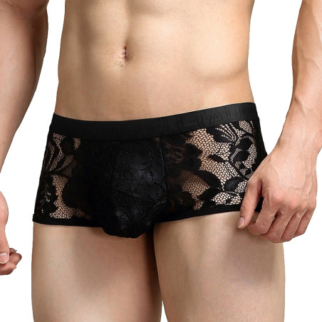 Boxer Dentelle TAUWELL Noir