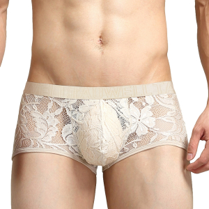 Boxer dentelle TAUWELL Beige