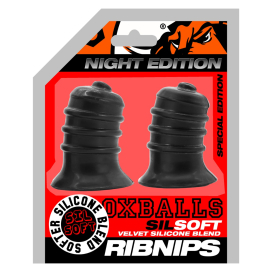 Suce-tétons RIBNIPS Noirs Gamme Night Edition de Oxballs 2