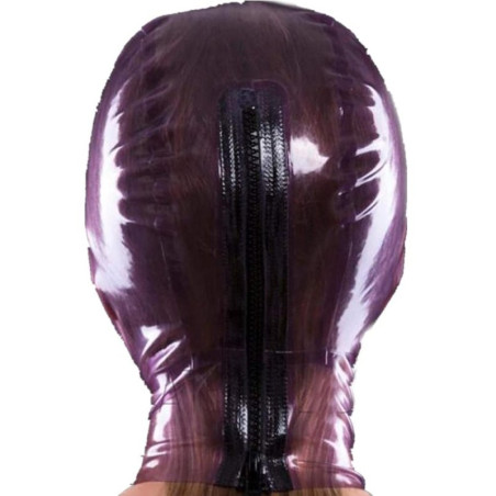Cagoule en latex FETISH BREATH Violet