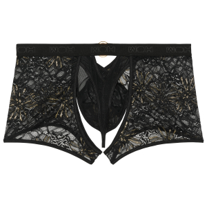 Boxer String Dentelle PURE SEDUCTION WOH Noir