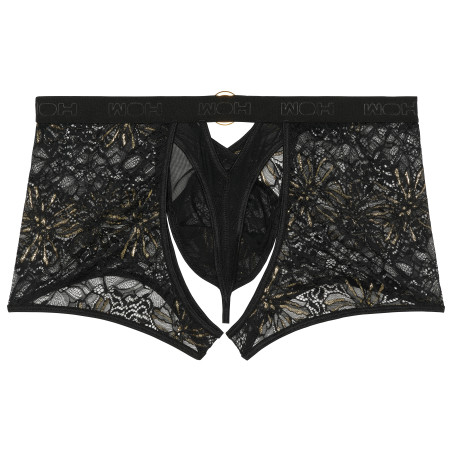 Boxer String Dentelle PURE SEDUCTION WOH Noir