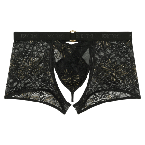 Boxer String Dentelle PURE SEDUCTION WOH Noir