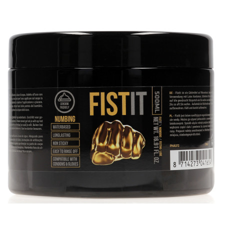 Lubrifiant relaxant FIST IT NUMBING 500 ml - Pot noir