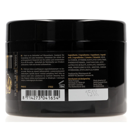 Lubrifiant relaxant FIST IT NUMBING 500 ml - Pot noir