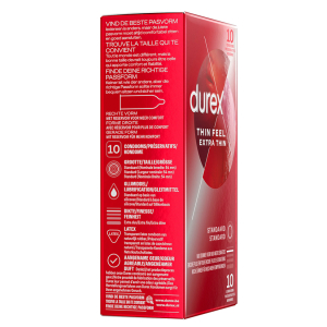 Préservatifs THIN FEEL EXTRA THIN de DUREX 54mm | Boîte de 10
